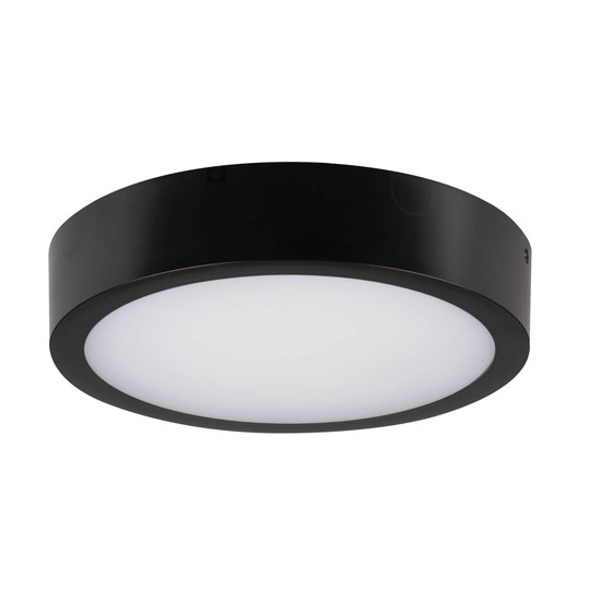 Kanlux LED Deckenleuchte Daber 20W einstellbar CCT warm-/neutralweiss 3000K/3500K/4000K IP66 Schwarz Ø30cm 39026