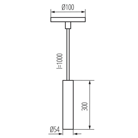 Kanlux Pendelleuchte Phlox GU10 Weiß Eisen Ø5cm 39041