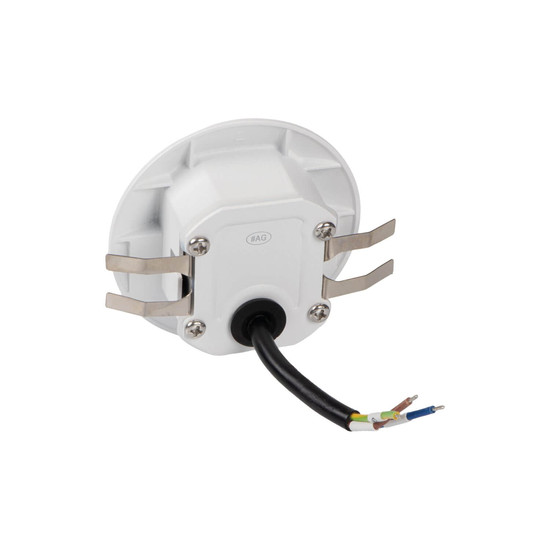 Kanlux LED Wandeinbauleuchte Exin 2,5W warmweiss 3000K IP65 Weiß Aluminium Ø8cm 39120