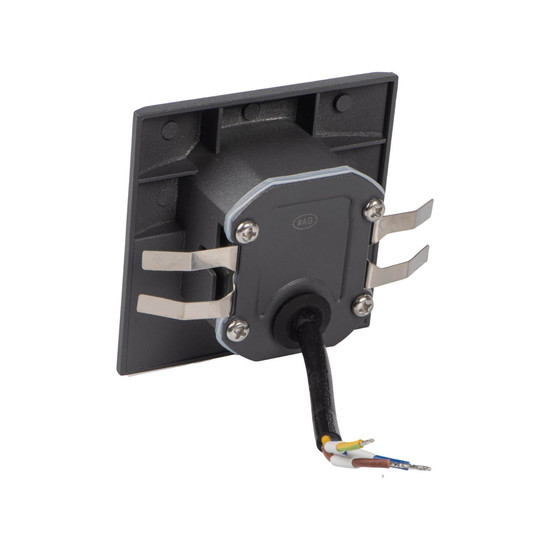 Kanlux LED Wandeinbauleuchte Exin 2,5W warmweiss 3000K Bewegungsmelder IP65 Grau Aluminium 39131