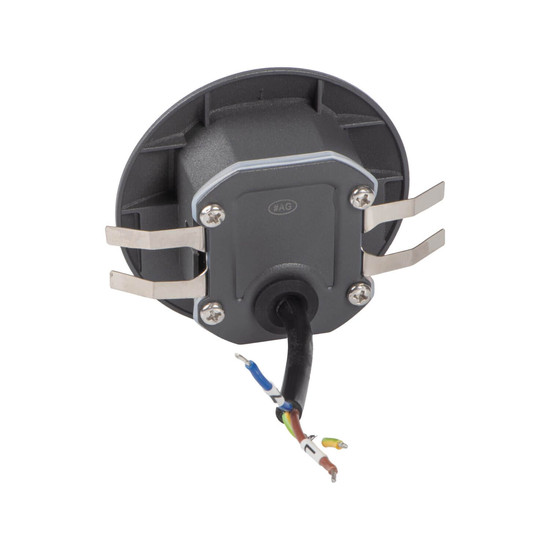 Kanlux LED Wandeinbauleuchte Exin 2,5W neutralweiss 4000K Bewegungsmelder IP65 Grau Aluminium Ø8cm 39137