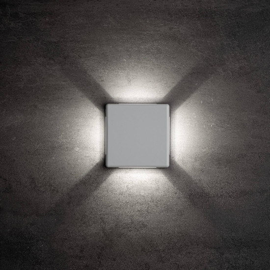 Kanlux LED Außenwandleuchte Refazi flach 6W neutralweiss 4000K IP54 Weiß 39180