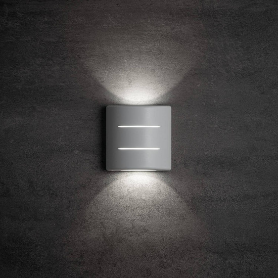 Kanlux LED Außenwandleuchte Refazi halbrund 6W neutralweiss 4000K IP54 Weiß 39183