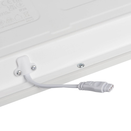 Kanlux LED Panel Blingo 38W CCT warm-/neutral-/tageslichtweiss 3000K/4000K/6500K 90Ra Weiß Stahl 119,5x29,5cm 39236
