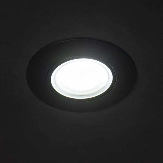 Kanlux LED Downlight Fizu 4W CCT warm-/neutral-/tageslichtweiss 3000K/4000K/6500K Schwarz Ø8cm 39260