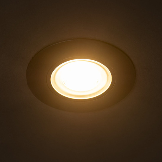 Kanlux LED Downlight Fizu 4W CCT warm-/neutral-/tageslichtweiss 3000K/4000K/6500K Schwarz Ø8cm 39260