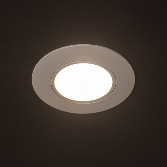 Kanlux LED Downlight Fizu 4W CCT warm-/neutral-/tageslichtweiss 3000K/4000K/6500K Weiß Ø8cm 39261