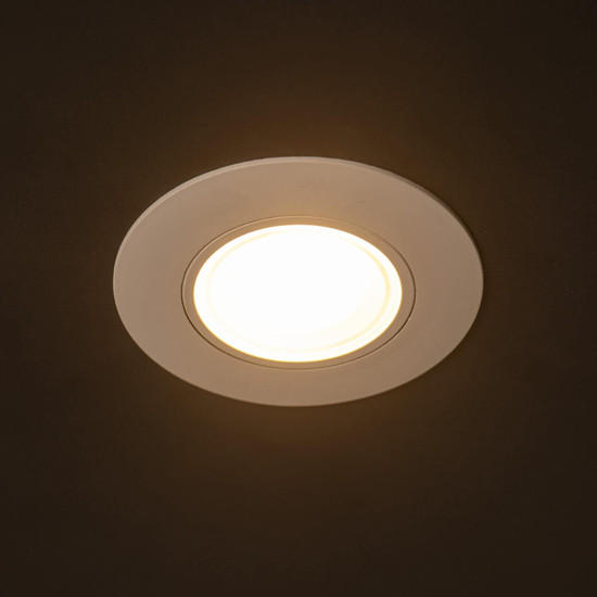 Kanlux LED Downlight Fizu 4W CCT warm-/neutral-/tageslichtweiss 3000K/4000K/6500K Weiß Ø8cm 39261