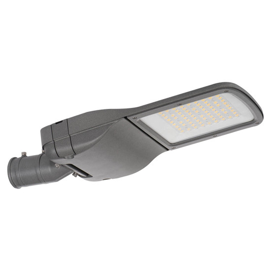 Kanlux LED Straßenleuchte PRO-S 60W neutralweiss 4000K IP66 Zhaga Grau Aluminium 53,5x21cm asymmetrisch 39299