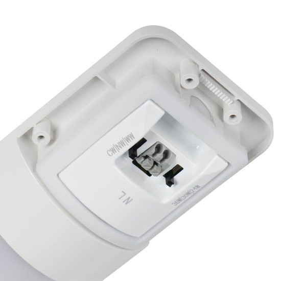 Kanlux LED Langfeldleuchte Noben 36W einstellbar CCT warm-/neutral-/tageslichtweiss 3000K/4000K/6500K IP54 Weiß 120cm 39500
