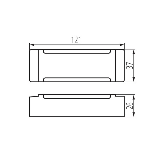 Kanlux LED Netzteil Treto 48V 40W IP67 Weiß 39509