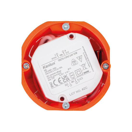 Kanlux LED Netzteil Treto 12V 15W IP67 Weiß 39510