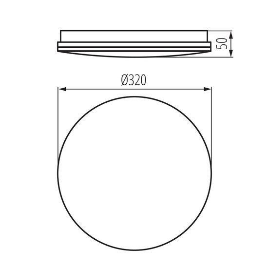 Kanlux LED Deckenleuchte Enelo 17W neutralweiss 4000K IP44 Weiß Metall Ø32cm 39741