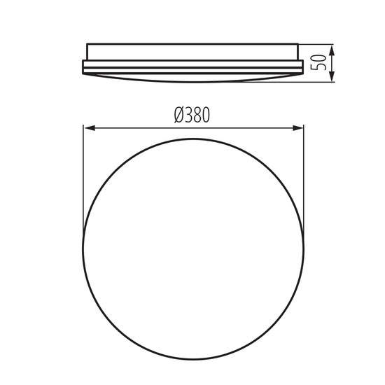 Kanlux LED Deckenleuchte Enelo 24W neutralweiss 4000K IP44 Weiß Metall Ø38cm 39742