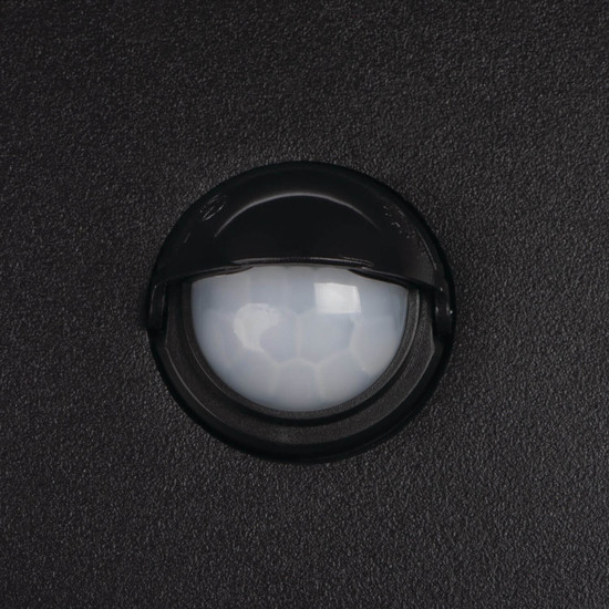 Kanlux LED Außenwandleuchte Xerto 20W CCT warm-/neutral-/tageslichtweiss 3000K/4000K/6500K Bewegungsmelder IP44 Schwarz Aluminium 45819