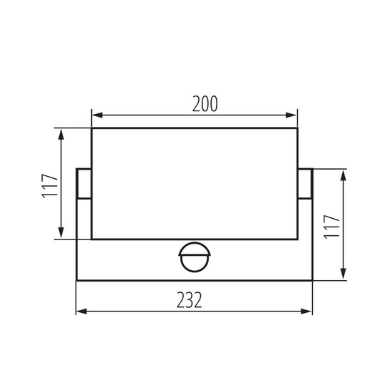 Kanlux LED Außenwandleuchte Xerto 20W CCT warm-/neutral-/tageslichtweiss 3000K/4000K/6500K Bewegungsmelder IP44 Schwarz Aluminium 45819