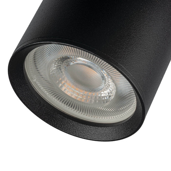 Kanlux Pendelleuchte für 1-Phasen Stromschiene ATL GU10 Schwarz Eisen 22cm 45916