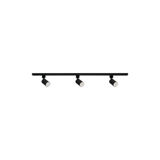 Kanlux 1-Phasen Stromschienen-Set mit Strahlern Altear 3-flammig 3xGU10 Schwarz 101cm 45922