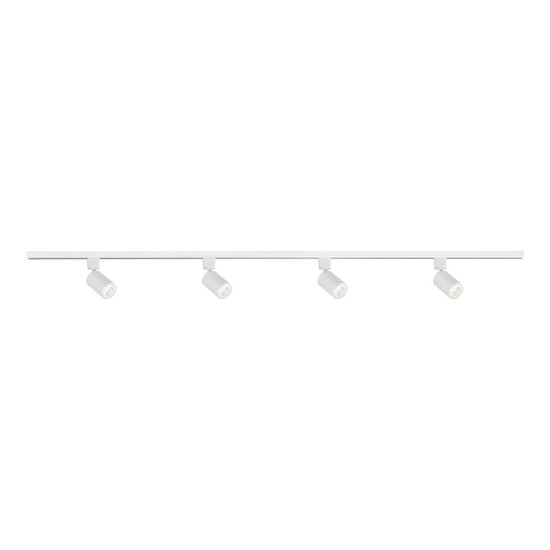 Kanlux 1-Phasen Stromschienen-Set mit Strahlern Altear 4-flammig 4xGU10 Weiß 151cm 45927