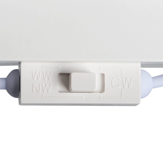 Kanlux LED Panel Avar 32W CCT warm-/neutral-/tageslichtweiss 3000K/4000K/6000K UGR19 Weiß Aluminium 59,5x59,5cm 46070