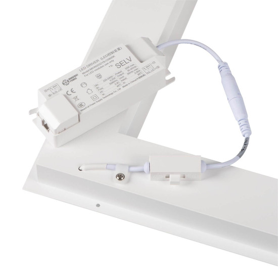 Kanlux LED Panel Avar 32W CCT warm-/neutral-/tageslichtweiss 3000K/4000K/6000K UGR19 Weiß Aluminium 59,5x59,5cm 46070