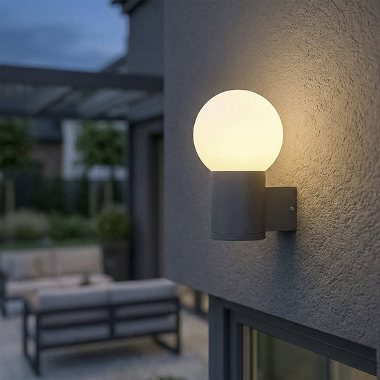 Kanlux Wegeleuchte Stono E27 IP65 Anthrazit Aluminium 80cm 46085