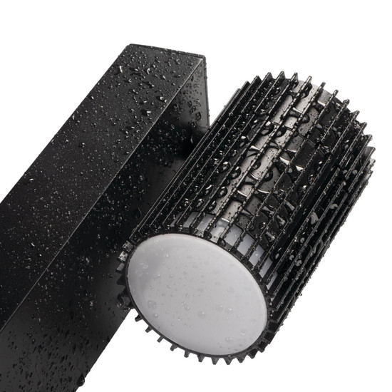 Kanlux Außenwandleuchte Radilo GU10 IP44 Schwarz Aluminium 46200