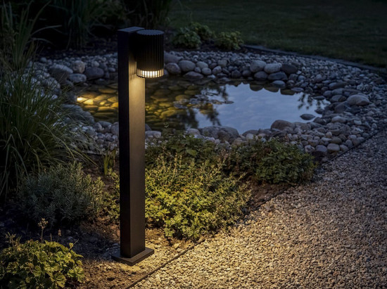 Kanlux Wegeleuchte Radilo GU10 IP44 Schwarz Aluminium 80cm 46205