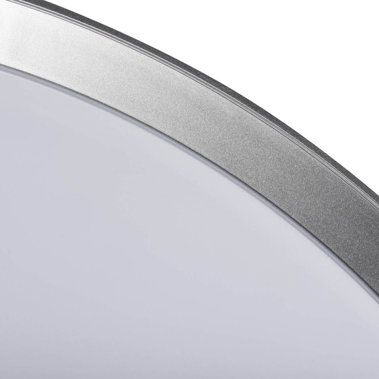 Kanlux LED Deckenleuchte Lixan 47W CCT warm-/tageslichtweiss 3000-6500K dimmbar Fernbedienung Weiß Silber Ø38,5cm 46280