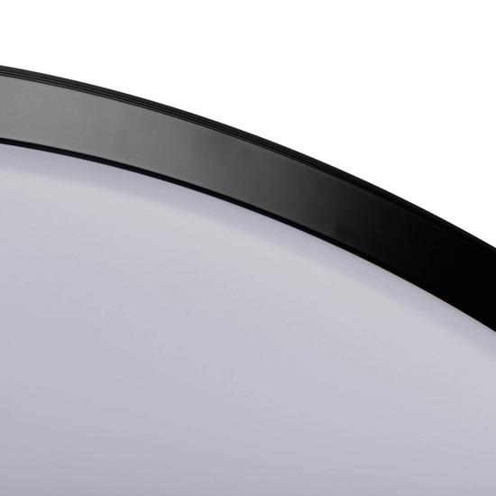Kanlux LED Deckenleuchte Lixan 47W CCT warm-/tageslichtweiss 3000-6500K dimmbar Fernbedienung Weiß Schwarz Ø38,5cm 46281