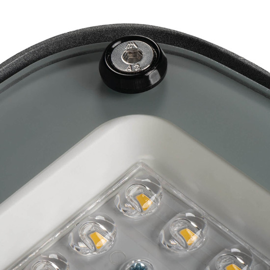 Kanlux LED Straßenleuchte PRO-SL 60W neutralweiss 4000K IP66 Zhaga Grau Aluminium 53x21cm asymmetrisch 46323