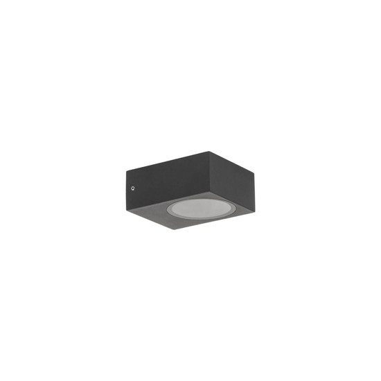 Kanlux Außenwandleuchte Legino GX53 IP65 Schwarz Aluminium 12x10cm 46390
