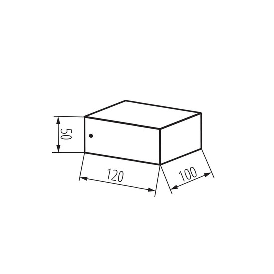 Kanlux Außenwandleuchte Legino GX53 IP65 Schwarz Aluminium 12x10cm 46390