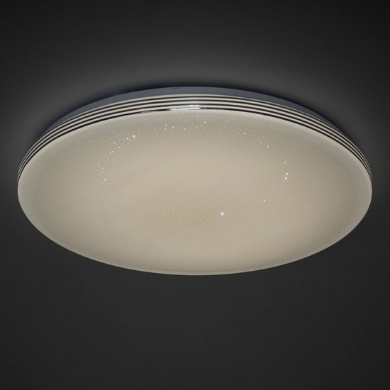 Kanlux LED Deckenleuchte Exate 38W CCT warm-/neutral-/tageslichtweiss 3000K/4000K/6500K Weiß Metall Ø47cm 90220