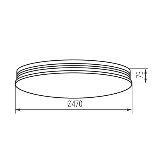 Kanlux LED Deckenleuchte Exate 38W CCT warm-/neutral-/tageslichtweiss 3000K/4000K/6500K Weiß Metall Ø47cm 90220