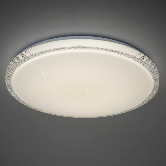 Kanlux LED Deckenleuchte Lumko 38W CCT warm-/neutral-/tageslichtweiss 3000K/4000K/6500K Weiß Metall Ø48cm 90221