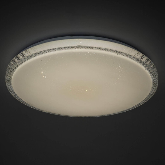 Kanlux LED Deckenleuchte Lumko 38W CCT warm-/neutral-/tageslichtweiss 3000K/4000K/6500K Weiß Metall Ø48cm 90221
