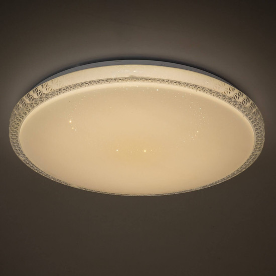 Kanlux LED Deckenleuchte Lumko 38W CCT warm-/neutral-/tageslichtweiss 3000K/4000K/6500K Weiß Metall Ø48cm 90221