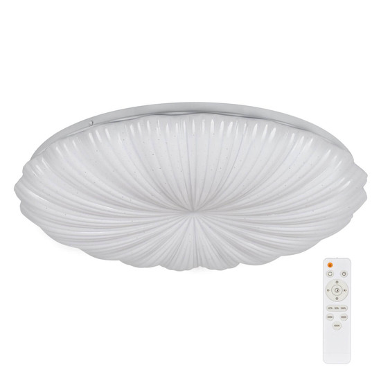Kanlux LED Deckenleuchte Bonsa 38W CCT warm-/neutral-/tageslichtweiss 3000K/4000K/6500K Weiß Metall Ø49cm 90222