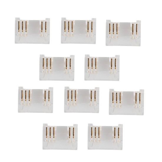 Kanlux 10x Verbinder für LED Streifen RGBW 12mm gerade 90720
