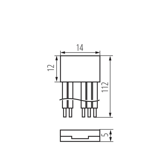 Kanlux 10x Einspeiseverbinder für LED Streifen RGBW 12mm mit Kabel 90721