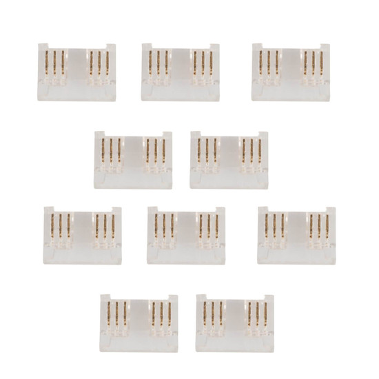 Kanlux 10x Verbinder für LED Streifen RGB+CCT 12mm gerade 90723