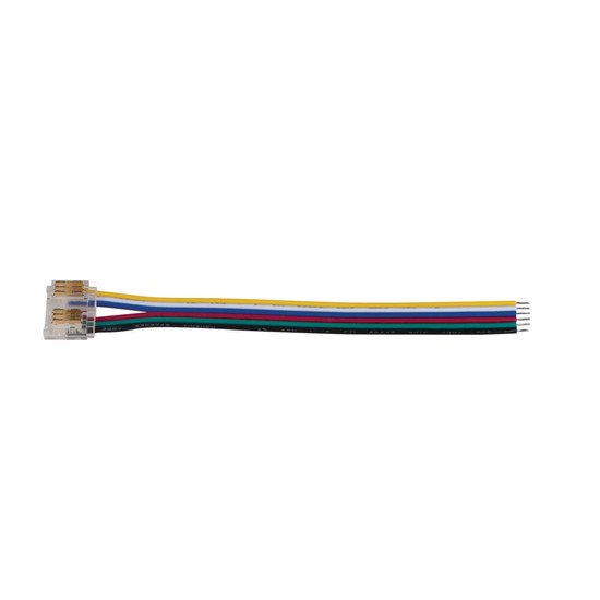 Kanlux 10x Einspeiseverbinder für LED Streifen RGB+CCT 12mm mit Kabel 90724