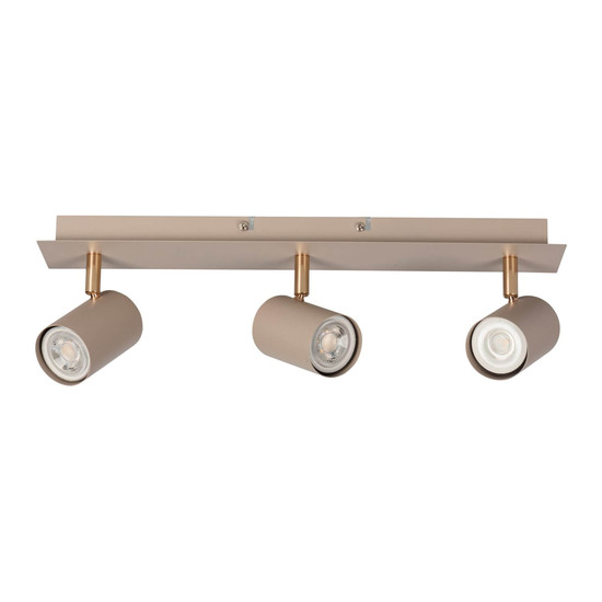Kanlux Deckenstrahler Evalo 3-flammig 3xGU10 Beige Aluminium 45cm 90782