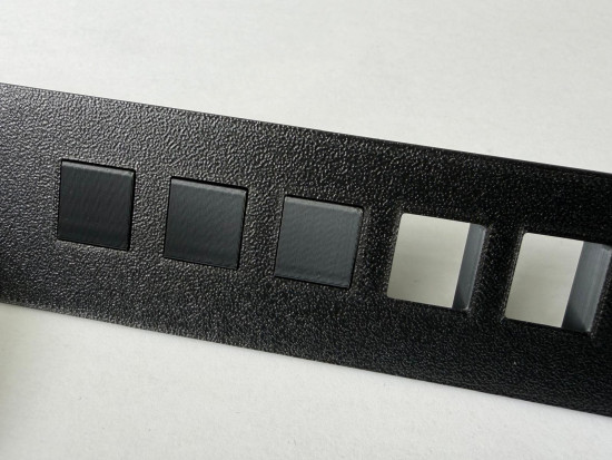 20x SOIXX Keystone Modul Blindabdeckung Abdeckung Datenbuchse Netzwerk Schwarz