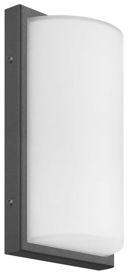 LCD Wandleuchte Graphit E27 IP44 29x17x9,5cm 039 Made in Italy