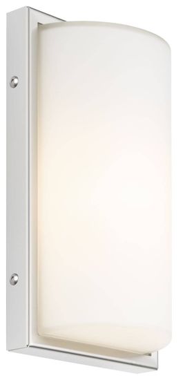 LCD Wandleuchte Edelstahl E27 IP44 29x17x9,5cm 040 Made in Italy