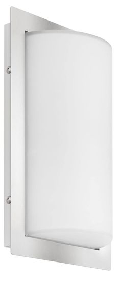 LCD Wandleuchte LED Edelstahl 12W Warmweiss IP44 31x19,5x9,5cm 043LED Made in Italy