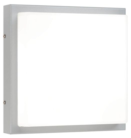 LCD Wand- & Deckenleuchte LED Bewegungsmelder Hellgrau 12W Warmweiss IP44 25x25x9,5cm 047LEDSEN Made in Italy