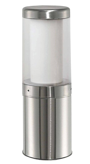 LCD Standleuchte kurz Edelstahl E27 IP65 45x14,5cm 1255 Made in Italy